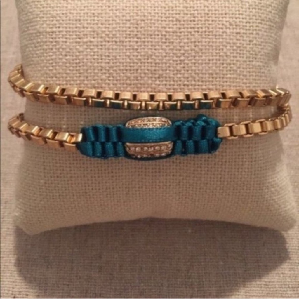 Lee Angel Necklace Turquoise Ribbon Station 75$